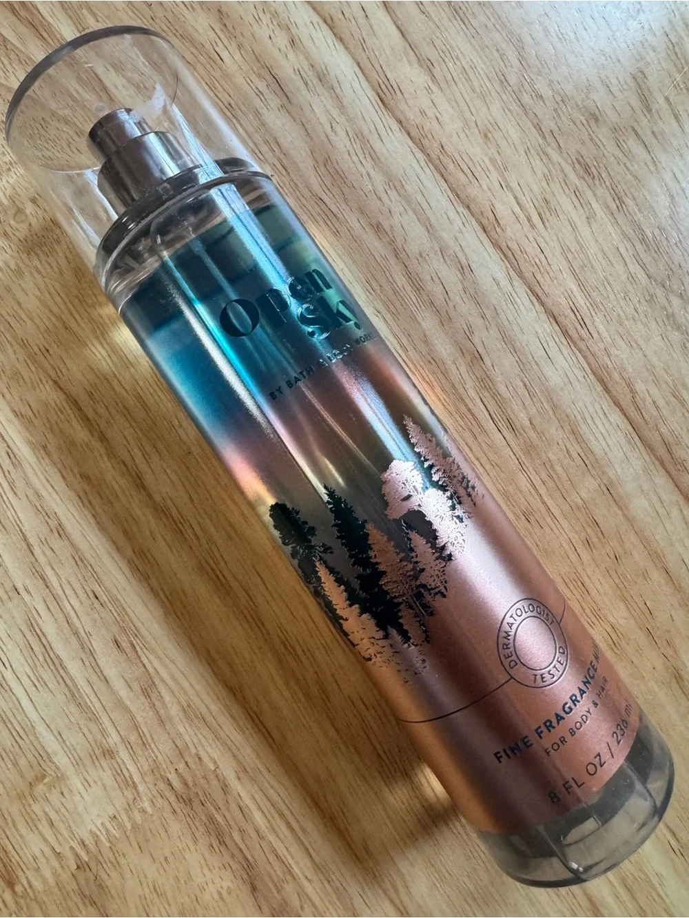 Bath & Body Works Ocean Sky Body Mist - Teal & Rose Gold